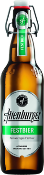 Altenburger Festbier
Ein Bier, passend wie ein gutes Fest! Unser Altenburger Festbier.
Egal ob Oktoberfest, Gartenparty, Geburtstagssause oder einfach nur gemütliches Zusammensitzen am Lagerfeuer. Unser Festbier ist für jedes Fest perfekt. Es ist malzaromatisch, vollmundig und feinwürzig.