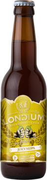 Ein New England IPA, unfiltriert und naturtrüb mit kräftig goldgelber Farbe. Haferflocken und Weizen runden den Körper dieses Hopfen-Shakes ab.