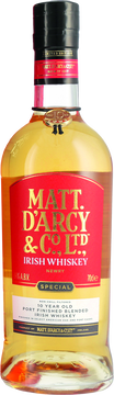 Matt. D'arcy 10 YO Port Finish Irish Whiskey