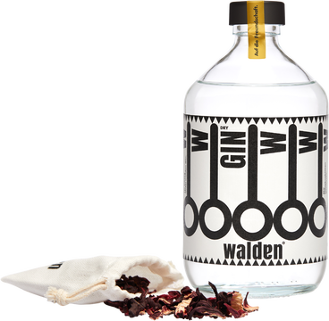 Walden Dry Gin.
Gebrannt in Obwalden mit wildem Wacholder aus Nidwalden – Auf die Freundschaft.