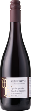 Spätburgunder Rotwein Spätlese trocken im Barriquefass gereift