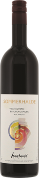 Die Traubensorte Blauburgunder wird als Spätlese mit über 90° Oechsle
geerntet. Durch eine Spezialkelterung und die Reifung im Eichenfass
erhält der Wein eine kraftvolle Struktur mit Aromen von schwarzen
Beeren, Cassis und Vanille.