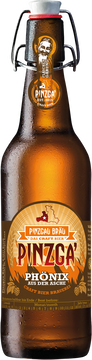 Hopfensorten:
Hallertauer Tradition 
Cashmere

Wie der Phönix aus der Asche emporgestiegenes Bier aus der abgebrannten Halle.
Leicht rötliche Farbe erinnernd an die Glutnester im Haus. 
In der Nase ein dezentes Raucharoma, am Gaumen die volle Breite eines ausgewogenen „anderen“ Bieres.