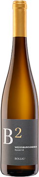 Ein klassischer, eleganter Weißburgunder - sechs Monate im Tonneau gereift - zeigt sich in einem tiefen Strohgelb. Seine Aromen erinnern an Zitrusfrüchte und Quitte, im Abgang mit man feinem Schmelz und einem Hauch Vanille.