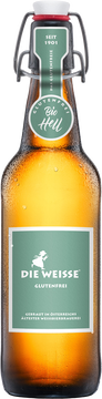 Weissbier Genuss für alle!

Ein helles Weissbier mit schlankem Körper und fein ausbalancierten Bananen Noten.

Durch den schonenden Abbau des Glutens ist dieses Bier besonders leicht und bekömmlich zu trinken.

Aus der Bügelverschlussflasche 0,5L