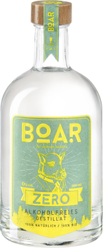 BOAR Zero ist kein Gin. BOAR Zero ist die erste alkoholfreie Alternative in BIO-Qualität, zu 100% destilliert, frei von Konservierungsstoffen und frei von künstlichen Zusätzen. Im Mix mit Tonicwater oder als ideale Basis für alkoholfreie Cocktails und Longdrinks ein Hochgenuss. Aus 19 Botanicals und reinstem, natürlichen Quellwasser aus der hofeigenen Schwarzwaldquelle hergestellt. Das einzigartige Herstellungsverfahren extrahiert die Aromen besonders schonend. Würziger Wacholder gepaart mit pikant-süßlichem Thymian treffen auf blumigen Lavendel und sanfte Zitrus- und Koriandertöne.

Der perfekte Drink, für alle die nicht trinken.