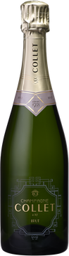 Seit 1921 stellt das Haus Collet charaktervolle Champagner her, um eine anspruchsvolle Kundschaft von Kennern zufrieden zu stellen, die in ihren Champagnern Authentizität, Eleganz sowie eine große Finesse suchen.

"Die Herstellung eines großen Champagners, der der Gastronomie gewidmet ist, erfordert höchste Ansprüche und Exzellenz in jeder Phase des Herstellungsprozesses. Die feine Auswahl der Crus, die Aufmerksamkeit jedes Augenblicks, die verlängerte Reifung und die richtige Dosierung ermöglichen es den Cuvées von Champagne Collet, ihren Charakter mit Eleganz und Raffinesse zu entfalten."

Chef de Caves Champagne Collet

Auge: Gelbes Anisgold mit einer feinen Blasenstruktur.

Nase: Noten von weißen Blumen und Zitrusfrüchten. Kernobst wie Quitte, Apfel, knackige Birne, aber auch weißer Pfirsich. Kleine, zarte Anklänge von Gewürzen, Kümmel, Anis und Kräutertee, schwarzer Tee und Lindenblüten. Patisserienoten, leicht wie der Blätterteig einer feinen Apfeltorte.

Mund: Ein Eindruck von Frische, so zart wie die 