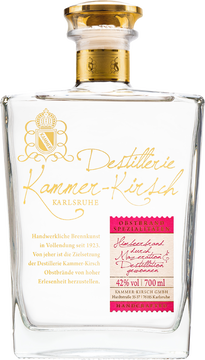 Destillerie Kammeer-Kirsch Himbeerbrand durch Mazeration & Destillation gewonnen