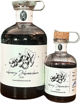 die feinbrennerei, schwarzer Bio-Johannisbeerlikör
