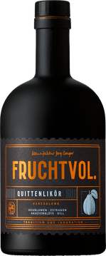 FRUCHTVOL. -
doppelt destillierte edle Brände der Traube werden kombiniert mit ausgesuchten vollreifen Früchten. Handwerklich balanciert mit Kräutern, Blüten und Gewürzen.
 
Heublumen und Akazienblüten verfeinern mit den Gartenkräutern des Sommers den Duft vollreifer Quitten.
 
GERUCH/GESCHMACK: frische Quitte, Blütenduft, leichte Säure, feine Süße