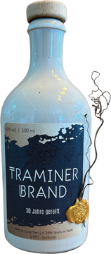 Traminerbrand in origineller 0,5l Tonflasche - aus 1993