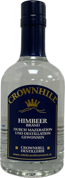 Himbeerbrand
Hergestellt durch Mazeration und Destillation