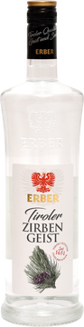 Die Zirbe, im Volksmund „Die Königin der Alpen“ genannt, ist überaus beliebt. Neben dem erfolgreichen Tiroler Zirbener 30 % von Erber, der "roten" Zirbe kommt jetzt ein „klarer“ Zirbengeist mit 38 %, auch die "weiße" Zirbe genannt.