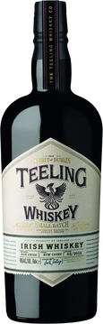 Teeling Small Batch Irish Whiskey wird aus handverlesenen Fässern mit Grain- und Malt-Whiskey hergestellt, die zunächst in Ex-Bourbon-Fässern und dann bis zu 12 Monate in zentralamerikanischen Rumfässern reifen. Diese Lagerung verleiht ihm einzigartige Trockenfrucht- und Gewürznoten. Der Whiskey ist nicht kühlgefiltert und behält dadurch seinen natürlichen Charakter. In der Nase zeigt er florale und herbe Noten mit Anklängen von Vanille, Rum-Rosinen und Piment. Am Gaumen bietet er eine cremige Vanillesüße mit Trockenfrüchten, Rosinen und Aprikosen, begleitet von einem leichten Gewürzkribbeln. Der Abgang ist lang und wärmend mit anhaltender Süße, Gewürzen und Eichennoten.