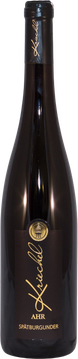 Dieser dichte Spätburgunder hat ein vielschichtiges und nuanciertes Duftbild mit schwarzen Kirschen, Brombeeren und feinem Rauch. Die Aromen verbinden am Gaumen Komplexität und Eleganz, fruchtgetragene delikate Säure und einer wunderbaren Mineralität (Löss-Lehmboden). Ein sehr eleganter Wein für den ausgezeichneten Genuss. Dieser besondere Spätburgunder von alten Reben kommt aus einer der besten Steilstlagen des 
Ahrtals. 
Er ist ein sehr facettenreicher Burgunder, bei dessen Genuss es niemals langweilig wird.