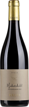 gepflegt wilde Nase, Wildkirsche, kräutrige Würze, leicht Tabak; am Gaumen druckvoll, wieder Kirsche, Cranberry, saftige Länge, frisch-fruchtiger Schmelz, ausbalancierte Tannine