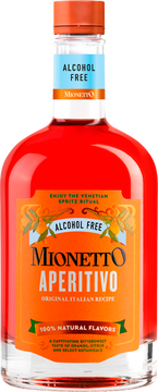 Der  „Mionetto Aperitivo Alkoholfrei“ wird auf Basis einer exklusiven original italienischen Rezeptur hergestellt, die verschiedene zu 100% natürliche Aromen vereint – ein unvergleichliches Geschmackserlebnis ganz ohne Alkohol im venezianischen Stil.
Der neue „alkoholfreie Mionetto Aperitivo“ sorgt für ein bittersüßes Geschmackserlebnis nach Orange, Zitrus und ausgewählten Botanicals! Die exklusive Rezeptur des neuen „Mionetto Aperitivo Alkoholfrei“ harmoniert perfekt mit der Finesse unseres „Mionetto 0,0 %“, unserer alkoholfreien Alternative zu Prosecco.