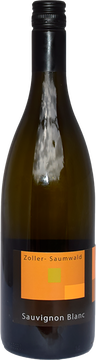 Flaschenetikett Sauvignon Blanc 2023 vom Weinbau Zoller-Saumwald