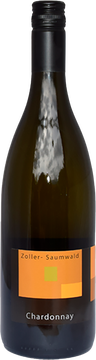 Flaschenetikett Chardonnay 2023 - Weinbau Zoller-Saumwald