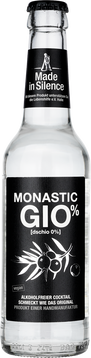 Der Monastic GIO% ist ein fertig gemixter alkoholfreier Gin Tonic, gekühlt mit einer Zitronenscheibe serviert schmeckt er wie das Original.
