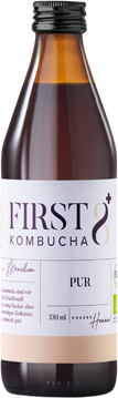 FIRST8 Kombucha, Sorte: PUR, 330ml Glasflasche