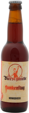 Mit Waldhonig vergorene Starkbierspezialität. Erstrahlt in sattem Bernstein. Das nach Karamell duftende Malzaroma und der kraftvolle, lang anhaltende Abgang machen diesen Honigbock zum festlichen Genuss.