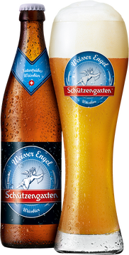 Der Weisse Engel ist ein helles, herausragendes Hefeweizenbier. Seine kräftig orangegelbe Farbe, der herrlich cremige Schaum und die Aromen von Nelken, Banane, Aprikose und die typische Hefenote machen das Bier zu einem Premiumgenuss. Ausschliesslich mit Aromahopfen gebraut. Die spritzige Kohlensäure erfrischt und verleiht diesem Bier eine angenehme Leichtigkeit, ohne dass es an Vollmundigkeit einbüsst.
