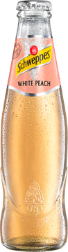 Mit Schweppes White Peach eröffnet Schweppes eine völlig neue Welt im Bereich der Bitterlimonaden und des Mixings: Vom intensiven, vollen Geschmack weißer Pfirsiche über feine Noten von Kirsch- und Orchideenblüte bis zum lieblichen weißen Tee erinnert die Schweppes Neuheit an die exotischen Aromen Asiens. Fruchtig, leicht süß und dezent herb ist das gemeinsam mit Bartendern entwickelte Schweppes White Peach ein perfekt abgestimmter Genuss, der mit fein-perliger Kohlensäure prickelnd in Szene gesetzt wird.
