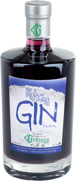 Unser Highking Gin - Wacholder, Almblumen & Almkräuter sowie Zitrusfrüchte, reinstes Quellwasser aus den Pinzgauer Bergen gebrannt in der Kupferblase und danach mit vollreifen und frischen Waldheidelbeeren angesetzt ergeben diesen leicht süßlich-fruchtigen und lieblichen GIN Blueberry mit 38 Volumsprozent.