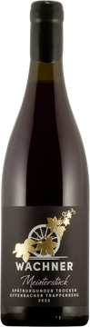 Ein lebendiger Pinot mit saftigen Aromen von Himbeere, Sauerkirsche und Erdbeere. Die Reifung im gebrauchten Holzfass sorgt für feine Struktur und Tiefe. Ein verspielter Wein, der bei jedem Schluck neue Facetten zeigt