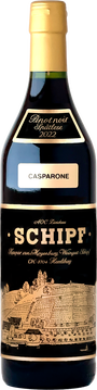 Die Trauben für diesen Casparone sind von intensiver Reife und lang am Stock verblieben und wurden spät, schon eintrocknend geerntet. Er verfügt über ein Bukett von gedörrten Zwetschgen und Feigen. Mit seinem langanhaltenden Geschmack und der ausserordentlichen Fülle ist er vor allem ein Wein zum geniessen.