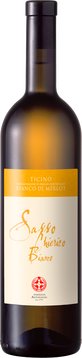 Weißwein aus Merlot-Trauben, von flachen, sowie am Hang gelegenen Weinbergen in Gudo, einem Stadtteil von Bellinzona, mit einem Ertrag von 800g pro Rebstock. Die Trauben werden zwei Wochen vor der vollen Reife geerntet, um eine ausgewogene Säure zu erhalten, die dem Wein Frische verleiht. Der Anteil von 10% Chardonnay unterstützt das Aroma mit einem Bouquet von exotischen Früchten.