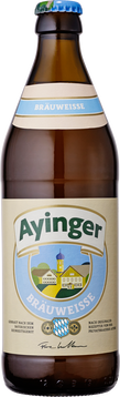 Ein Bier von leuchtendem Goldton und einer feinen Schaumkrone. Eine sanfte obergärige Hefeblume und ein unverwechselbares Bananenaroma sind charakteristisch für dieses hefetrübe, helle Weizenbier. Im Antrunk ist es samtig, weich und mild mit einer erfrischenden Champagner ähnlichen Rezenz. Der volle Körper dieses Bieres wird begleitet von zarten würzig-fruchtigen Zitrusnoten im Abgang.

Die Ayinger Bräuweisse ist ein klassisches Sommerbier, das laufend im jährlichen, internationalen Ranking unter die besten Biere der Welt gewählt wird.