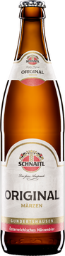 Das Schnaitl Original Märzen aus unserer Innviertler Heimat vereint gelebte Tradition mit höchster Qualität. Aus regionalen Rohstoffen handwerklich gebraucht, überzeugt es mit malzig-vollmundigem Geschmack und fein abgestimmter Hopfennote.