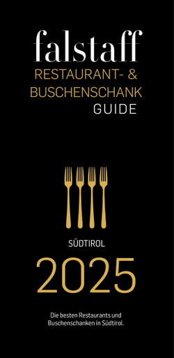 Falstaff Restaurant- und Buschenschankguide Südtirol 2025