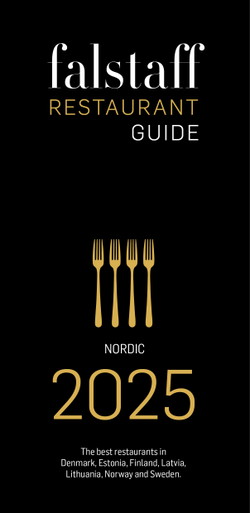 Falstaff Restaurantguide Nordics 2025