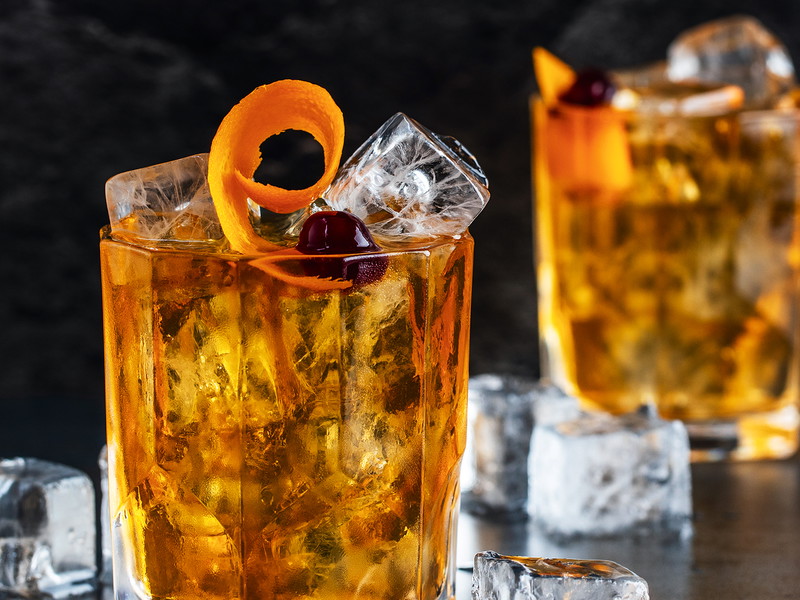 Old Fashioned with Amarena Cherry