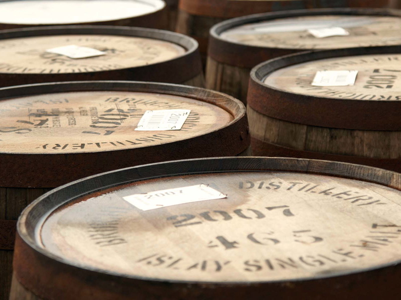 In den Fässern reift der Whisky