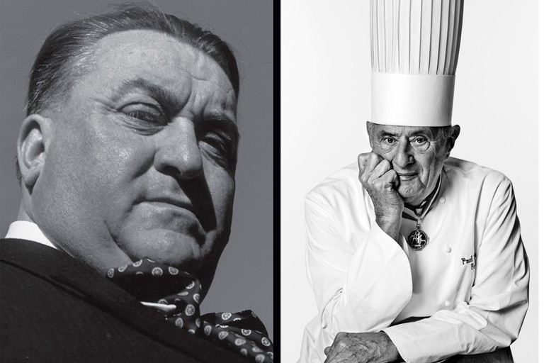 Paul Bocuse und sein Lehrmeister Fernand Point (links), der Erfinder des Gerichts Poularde en vessie.