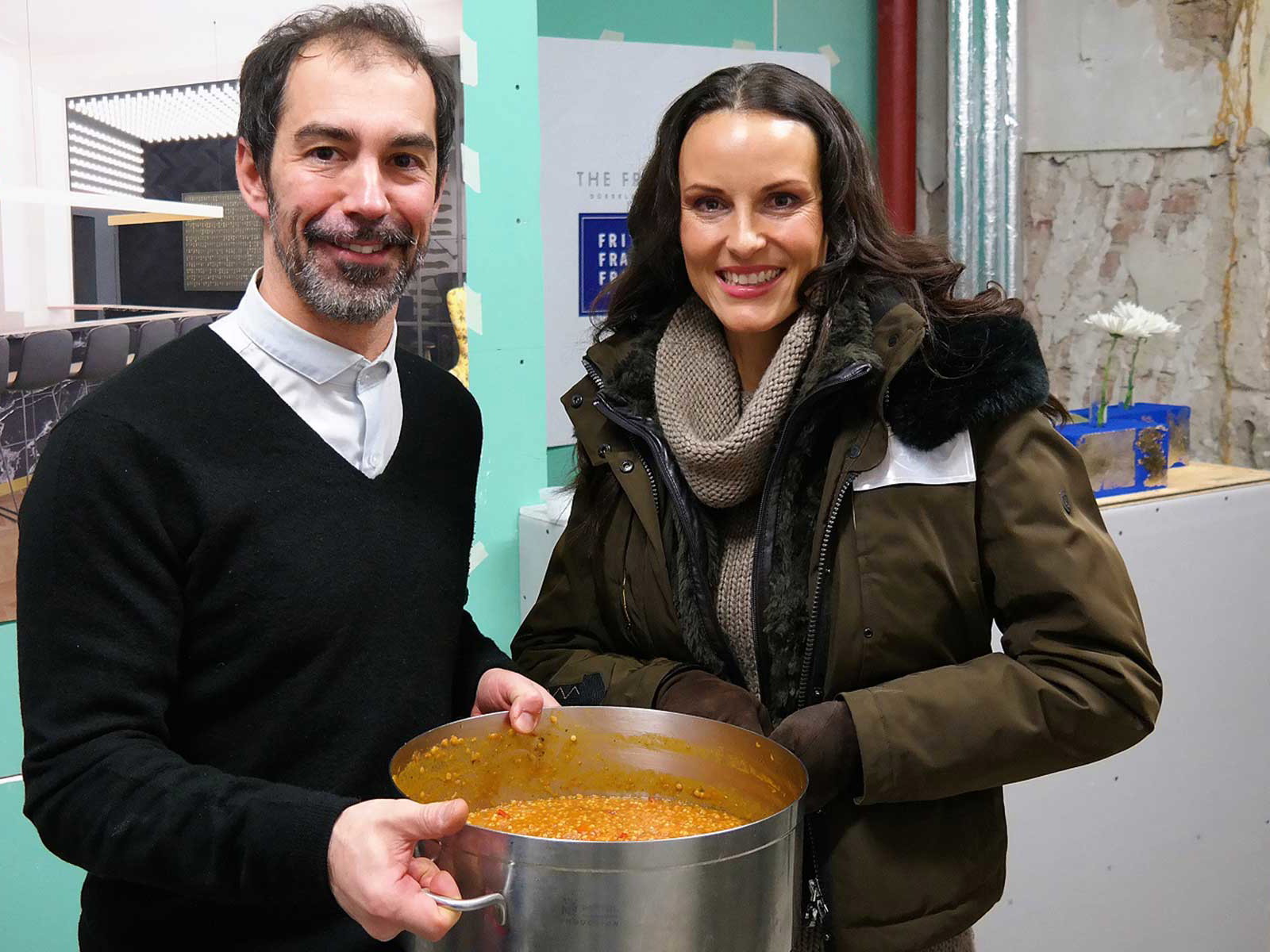 Noch auf der Baustelle, doch es ist schon klar wo es hingeht: Küchenchef Volker Droksch und Hoteldirektorin Eva Herrmann.