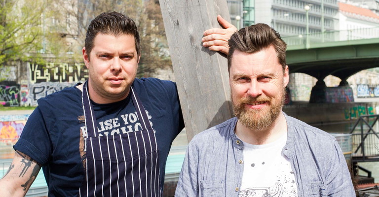 Pop-Up-Profis: Peter Zinter und Brian Patton