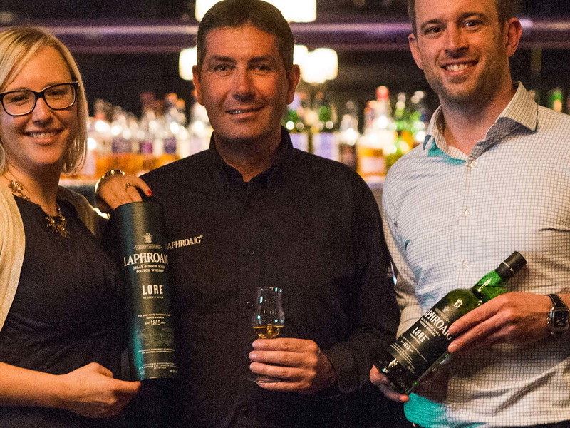 Sabrina Ratschnig (Senior Brand Manager bei Beam Austria), Master Distiller John Campbell und Karl Wurm (Commercial Director Beam Austria) 