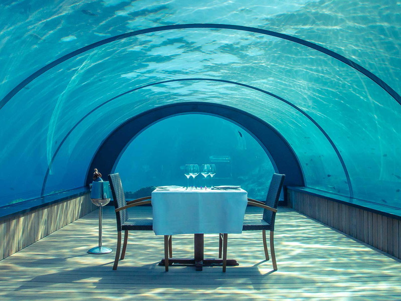 Außergewöhnliches Restaurant auf den Malediven