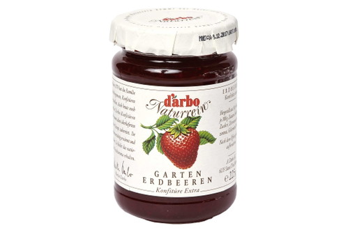 84 PUNKTE, Platz 4 ex aequo: D’arbo »Naturrein Konfitüre Extra«Leuchtend rote Farbe. Dominanter Erdbeergeruch, der geschmacklich von Zucker überlagert wird. Keine Fruchtstücke zu erkennen. Preis: € 8,84/kg, Supermärkte, u. a. Rewe