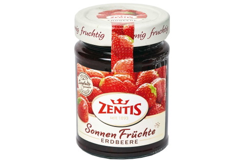 80 PUNKTE, Platz 9: Zentis »Sonnen Früchte Konfitüre Extra«Sattrot, viele Kerne. Schmeckt mehr nach Pflaume und Zimt als nach Erdbeere. Zu viel Säure.Preis: ca. € 6,75/kg, Supermärkte, u.a. Tengelmann