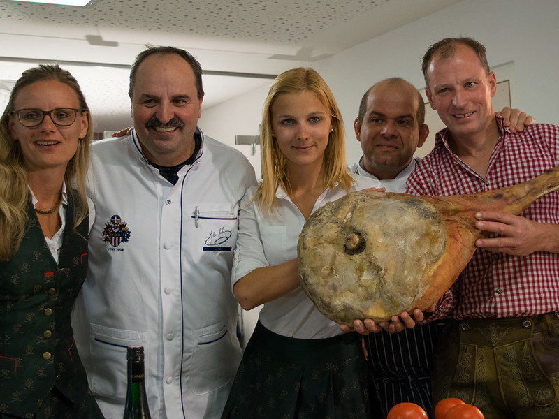 Bettina Habel, Johann Lafer, Laura Habel, Hans Peter Fink und Franz Habel.