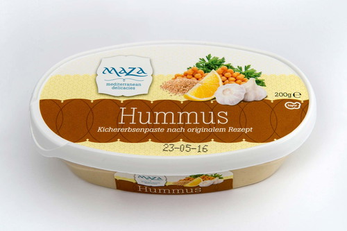 9. MAZA - 82* PunkteHummus, Meinl am Graben€ 2,99 für 200 g (€ 14,95/kg)Hellgelb; säuerlicher Geruch, erinnert an Ei-Salat; etwas gröbere Konsistenz, Geschmack erinnert an Mayonnaise, saure Noten am Gaumen, viel Knoblauch.