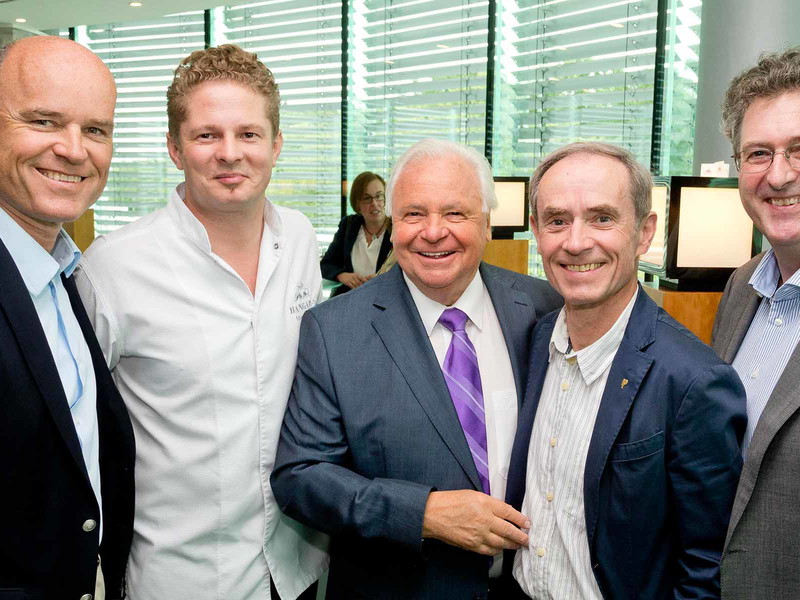 Rudi Obauer, Martin Klein, Eckart Witzigmann, Karl Obauer und Jört Wörther