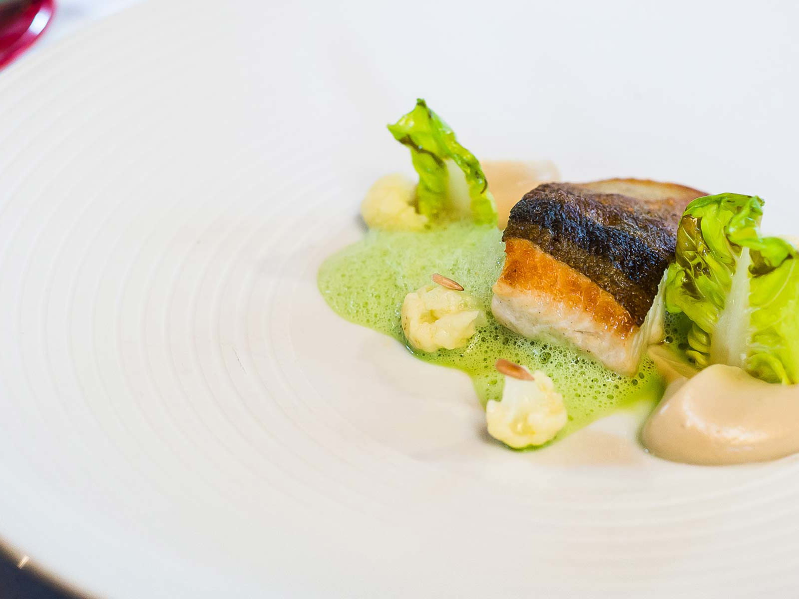 Fischgericht im Restaurant Waldschänke