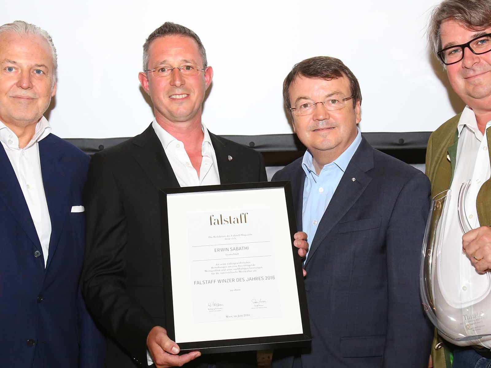 Wolfgang Rosam, Erwin Sabathi, Willi Klinger und Peter Moser